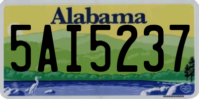 AL license plate 5AI5237