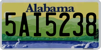 AL license plate 5AI5238