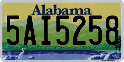 AL license plate 5AI5258
