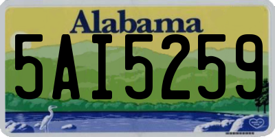 AL license plate 5AI5259