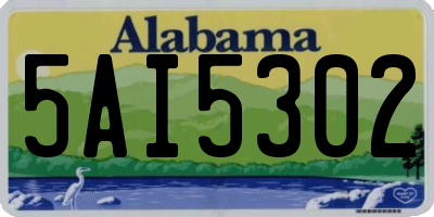 AL license plate 5AI5302