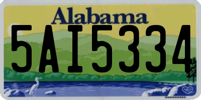 AL license plate 5AI5334