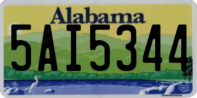 AL license plate 5AI5344