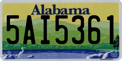 AL license plate 5AI5361