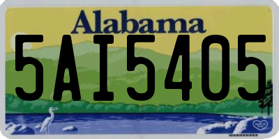 AL license plate 5AI5405