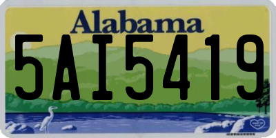 AL license plate 5AI5419