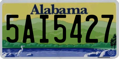 AL license plate 5AI5427