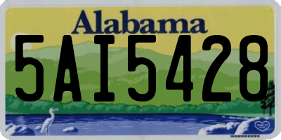 AL license plate 5AI5428