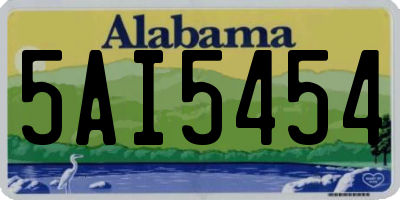 AL license plate 5AI5454