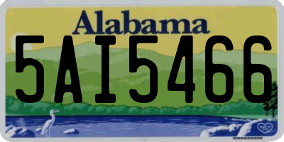 AL license plate 5AI5466