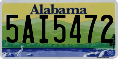 AL license plate 5AI5472