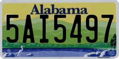 AL license plate 5AI5497