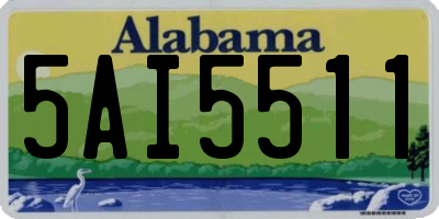 AL license plate 5AI5511