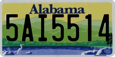 AL license plate 5AI5514