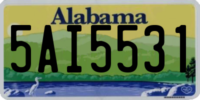 AL license plate 5AI5531