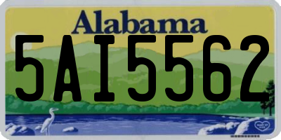 AL license plate 5AI5562