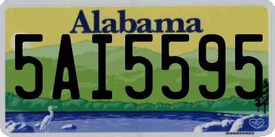 AL license plate 5AI5595