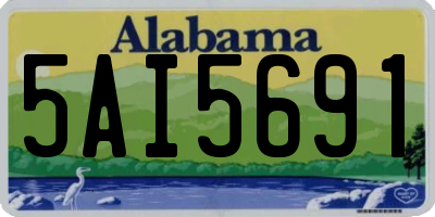 AL license plate 5AI5691