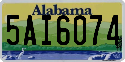 AL license plate 5AI6074