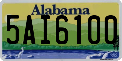 AL license plate 5AI6100