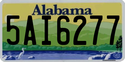 AL license plate 5AI6277