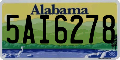 AL license plate 5AI6278