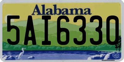 AL license plate 5AI6330