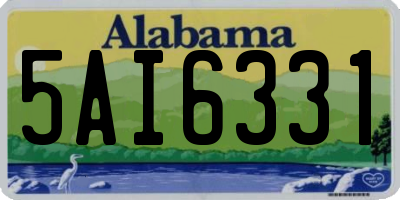 AL license plate 5AI6331