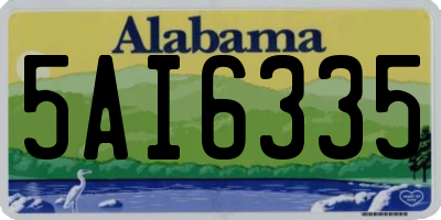 AL license plate 5AI6335
