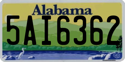 AL license plate 5AI6362