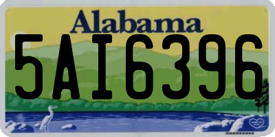 AL license plate 5AI6396