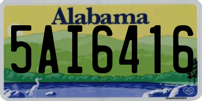 AL license plate 5AI6416