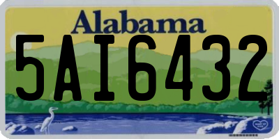 AL license plate 5AI6432