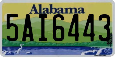 AL license plate 5AI6443