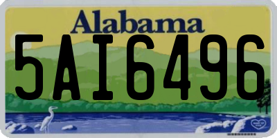 AL license plate 5AI6496