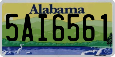AL license plate 5AI6561