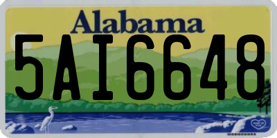 AL license plate 5AI6648