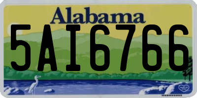 AL license plate 5AI6766