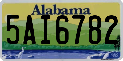 AL license plate 5AI6782