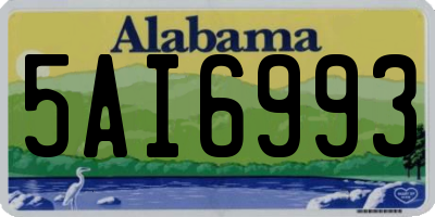 AL license plate 5AI6993