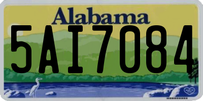 AL license plate 5AI7084