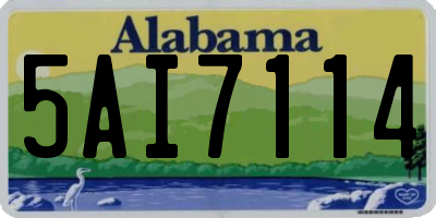 AL license plate 5AI7114