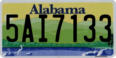 AL license plate 5AI7133