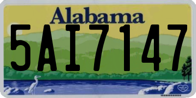 AL license plate 5AI7147