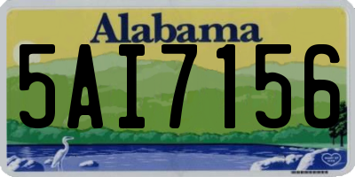 AL license plate 5AI7156