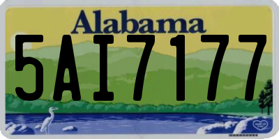 AL license plate 5AI7177