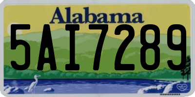 AL license plate 5AI7289