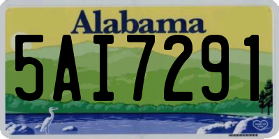 AL license plate 5AI7291