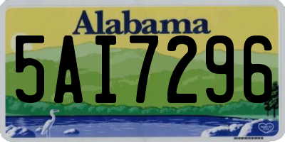 AL license plate 5AI7296