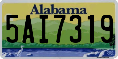 AL license plate 5AI7319